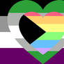 Asexual grey-aromantic demi-homosensual combo flag