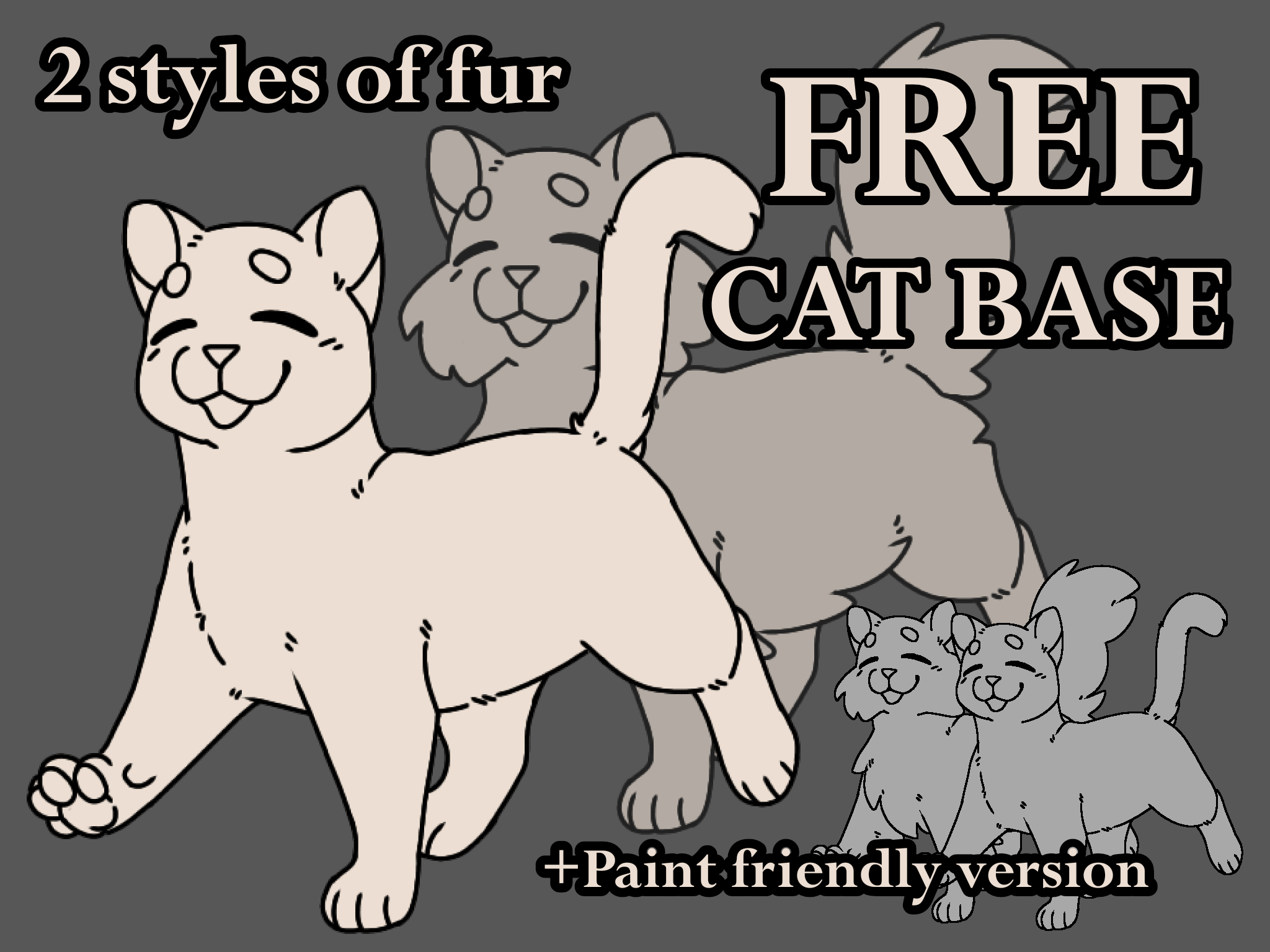 FREE cat base by spooky-arts on DeviantArt