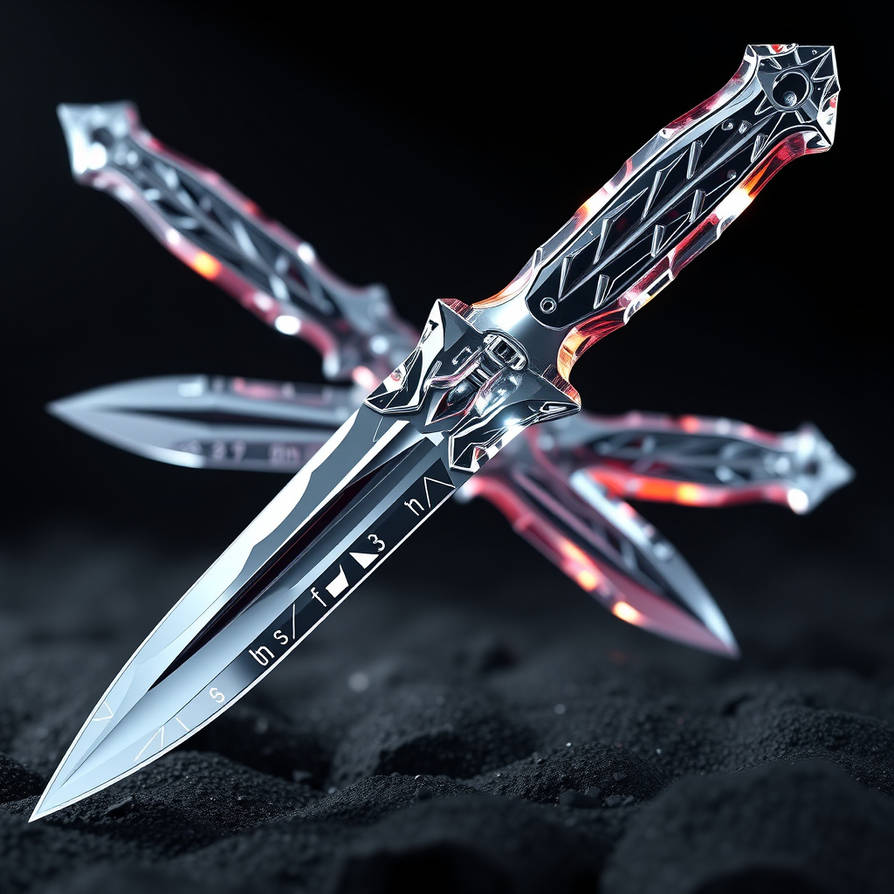 Crystal throwing knives 7