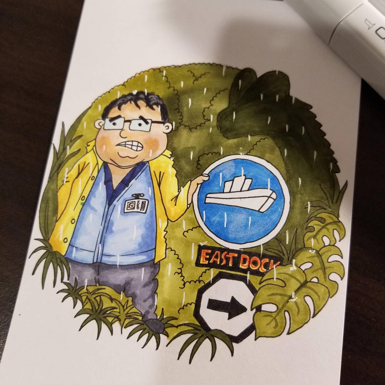 Dennis Nedry Illustration By Gekkographics On DeviantArt dennis-nedry-illustration-by-gekkographics-on-deviantart