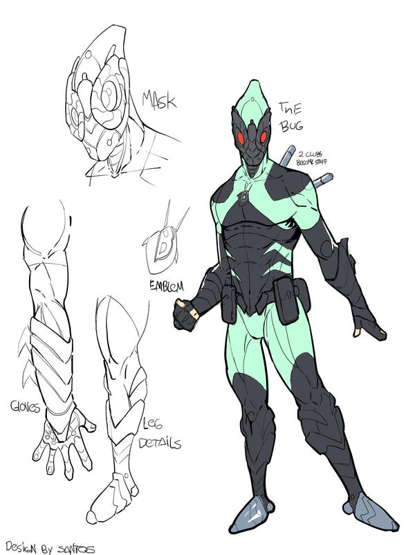 bug character redesign by CRISTIAN-SANTOS on DeviantArt