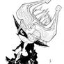 Fanart Midna TLoZ Twilight Princess B/W version