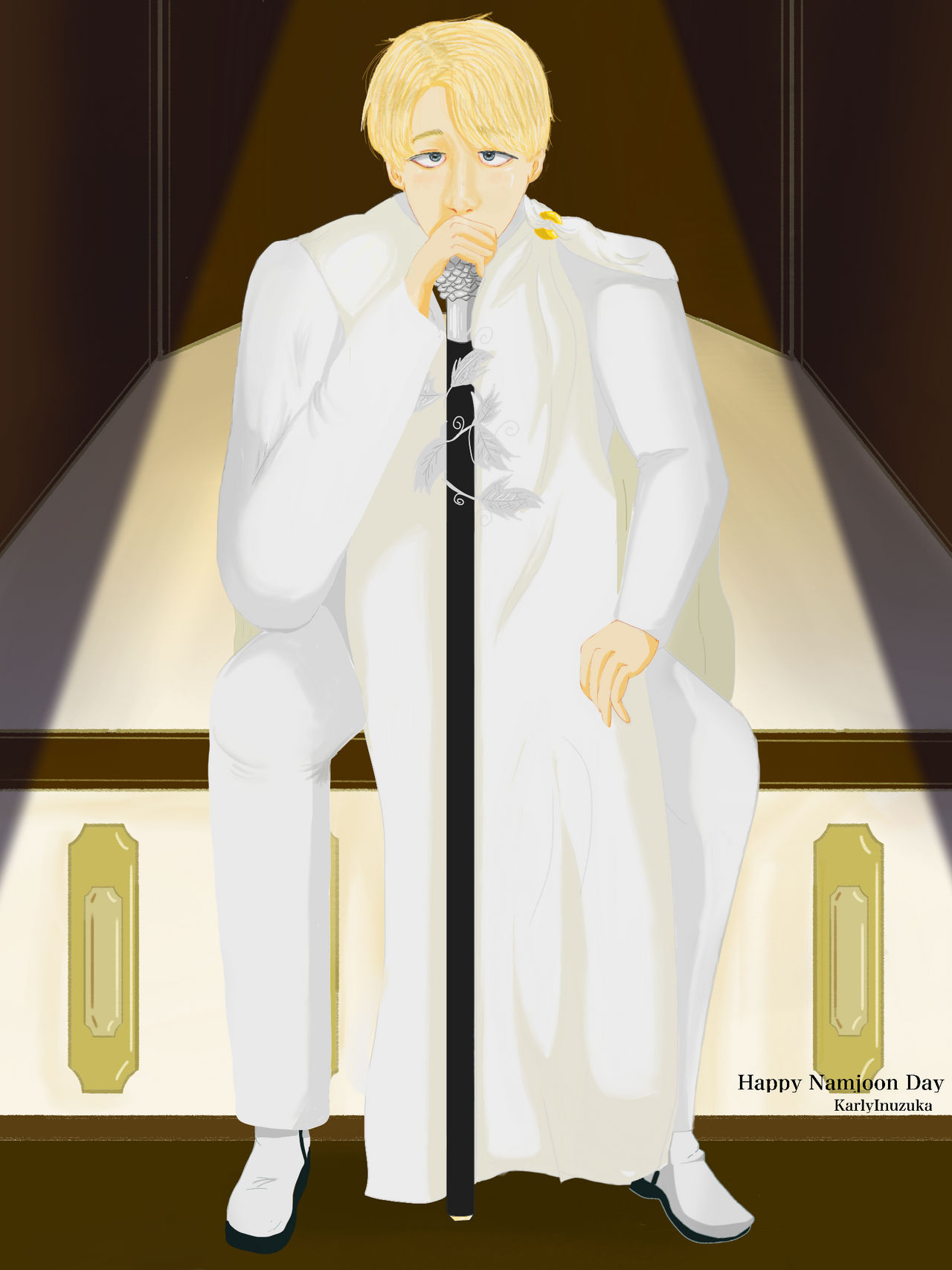 Happy RM day- Namjoon Dionysus by karlyInuzuka on DeviantArt