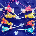 Mickey Mouse and Minnie Mouse Lollipop Necklaces  by StardomByMichelle