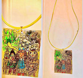 The Wizard Of OZ Shrinky Dink Necklace