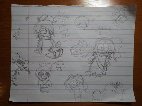 What I did in Math class .-.