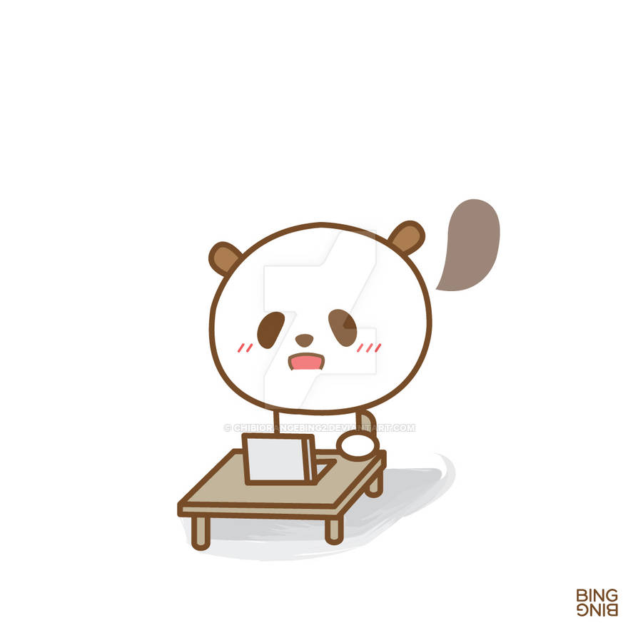 Busy panda by chibiorangebing2 on DeviantArt