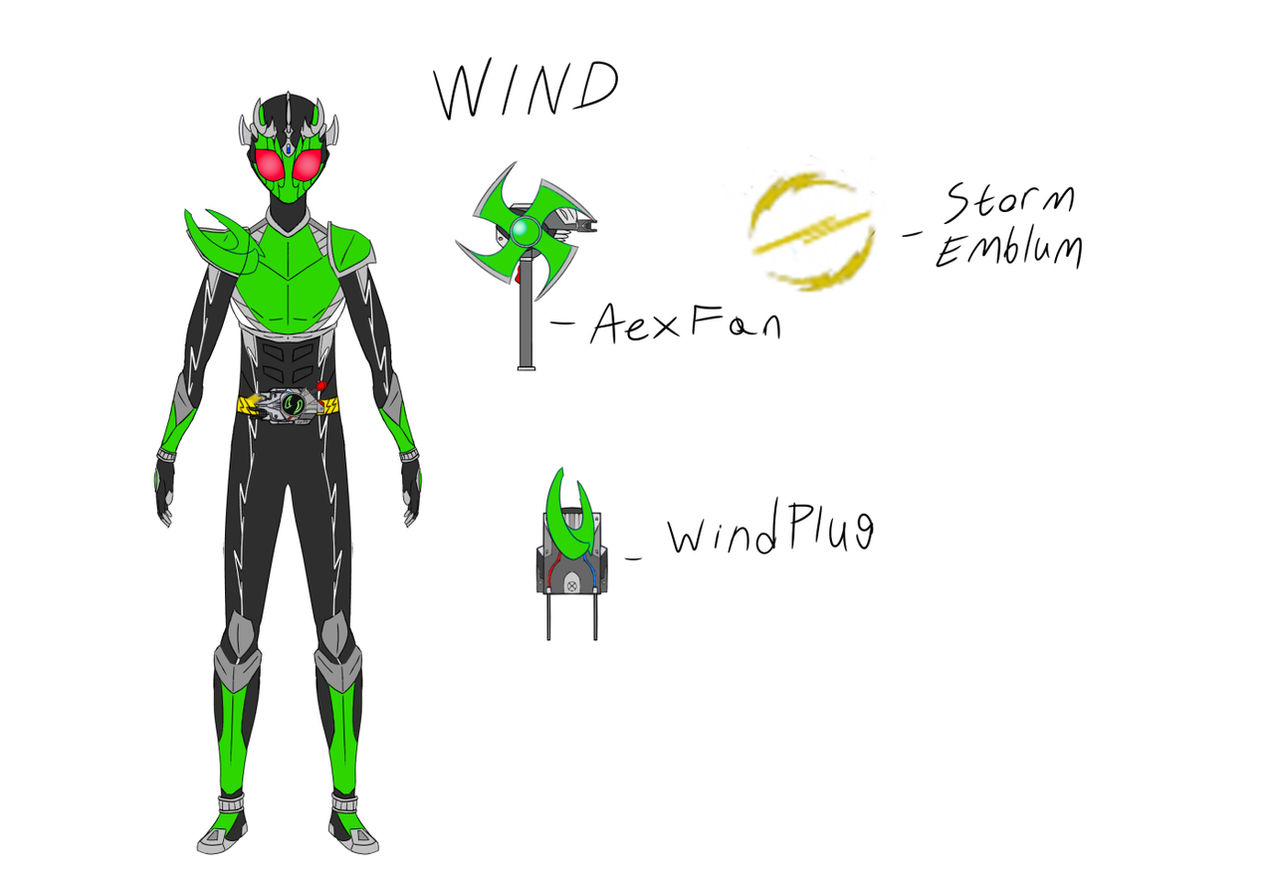 Dbz Wind Rider Kamen Rider Storm - Wind by Wolf-Ninja-Aron-Artz on DeviantArt