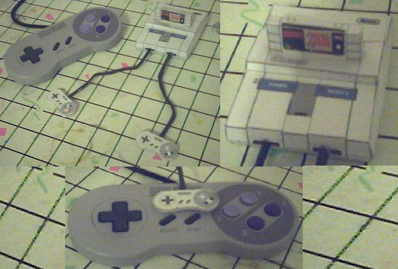 SNES papercraft