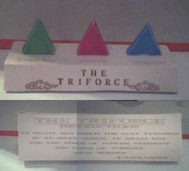 Colored Triforce Papercraft