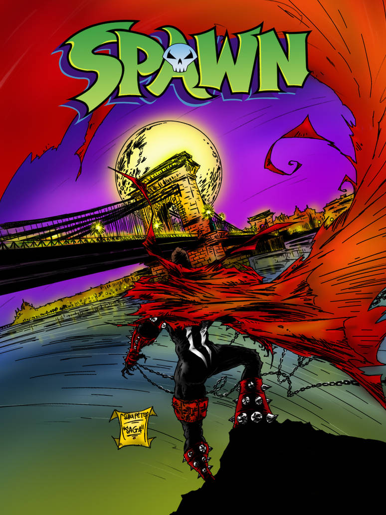 Spawn comic cover by csukapeter on DeviantArt