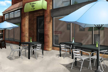 Background Commission Series - Cafe