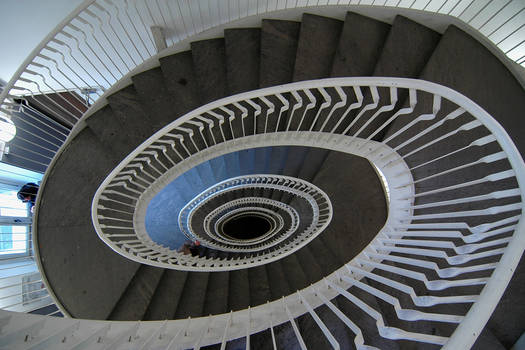 Swirling staircase