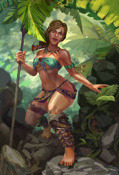 Jungle girl Hunting