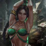 Jade Mortal Kombat bondage variation