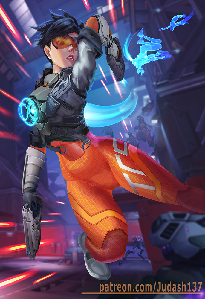 Tracer Fan art - by me - : r/Overwatch