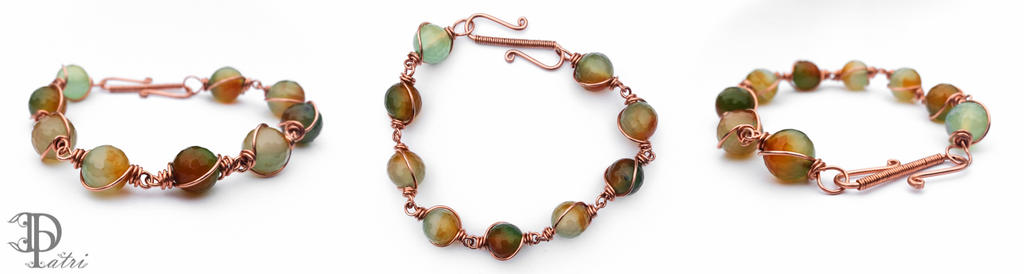 *SOLD* Autumn Inspired Agate Bracelet