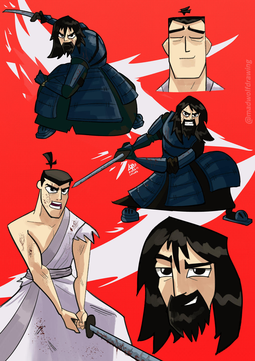 Samurai Jack Battle Through Time Fanart by LoboDibujaLocura on DeviantArt
