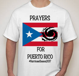 Prayers for Puerto Rico Shirt Design