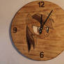 Rainbow Dash Wood Clock
