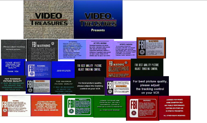 All Video Treasures FBI Warning Screens by DeCeddioLopez on DeviantArt