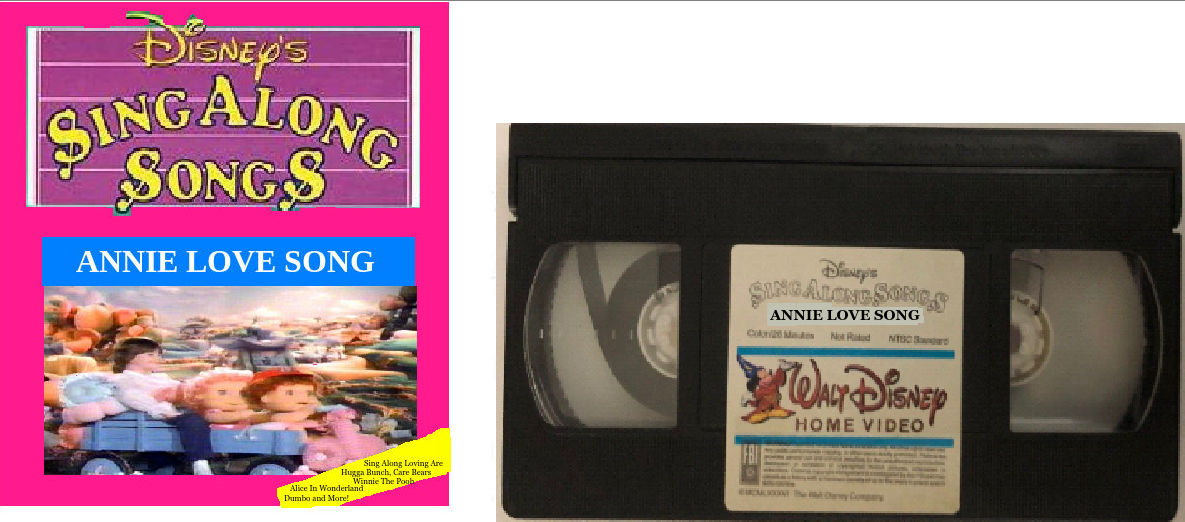 Disney's Sing Along Songs Annie Love Song 1988 VHS by