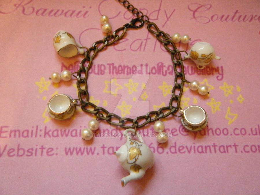 Vintage Tea Set Bracelet