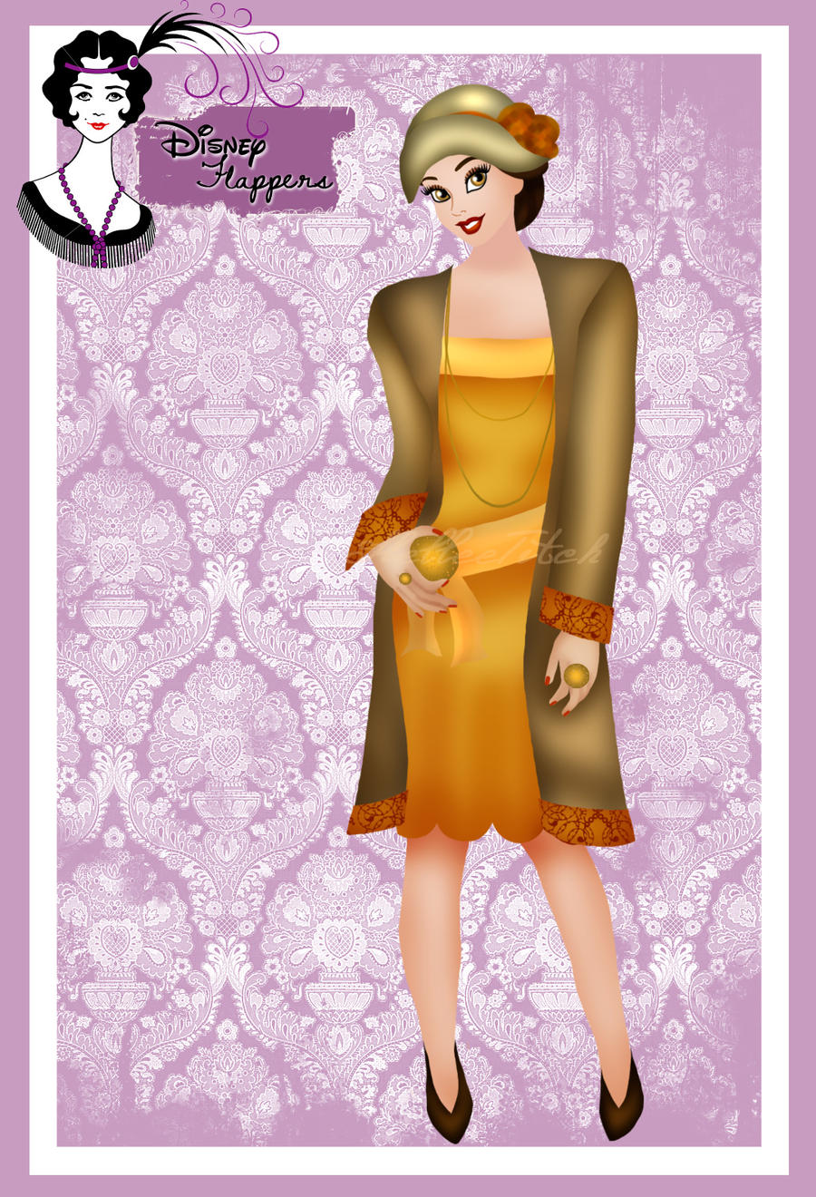 Disney Flapper - Belle by HelleeTitch on DeviantArt