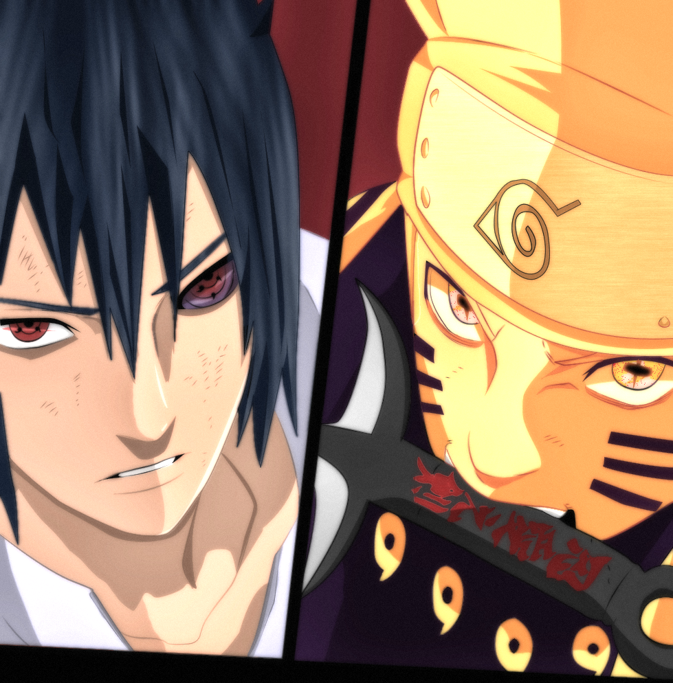 Naruto ShippudenNaruto and Sasuke (Clash) by iEnniDESIGN on