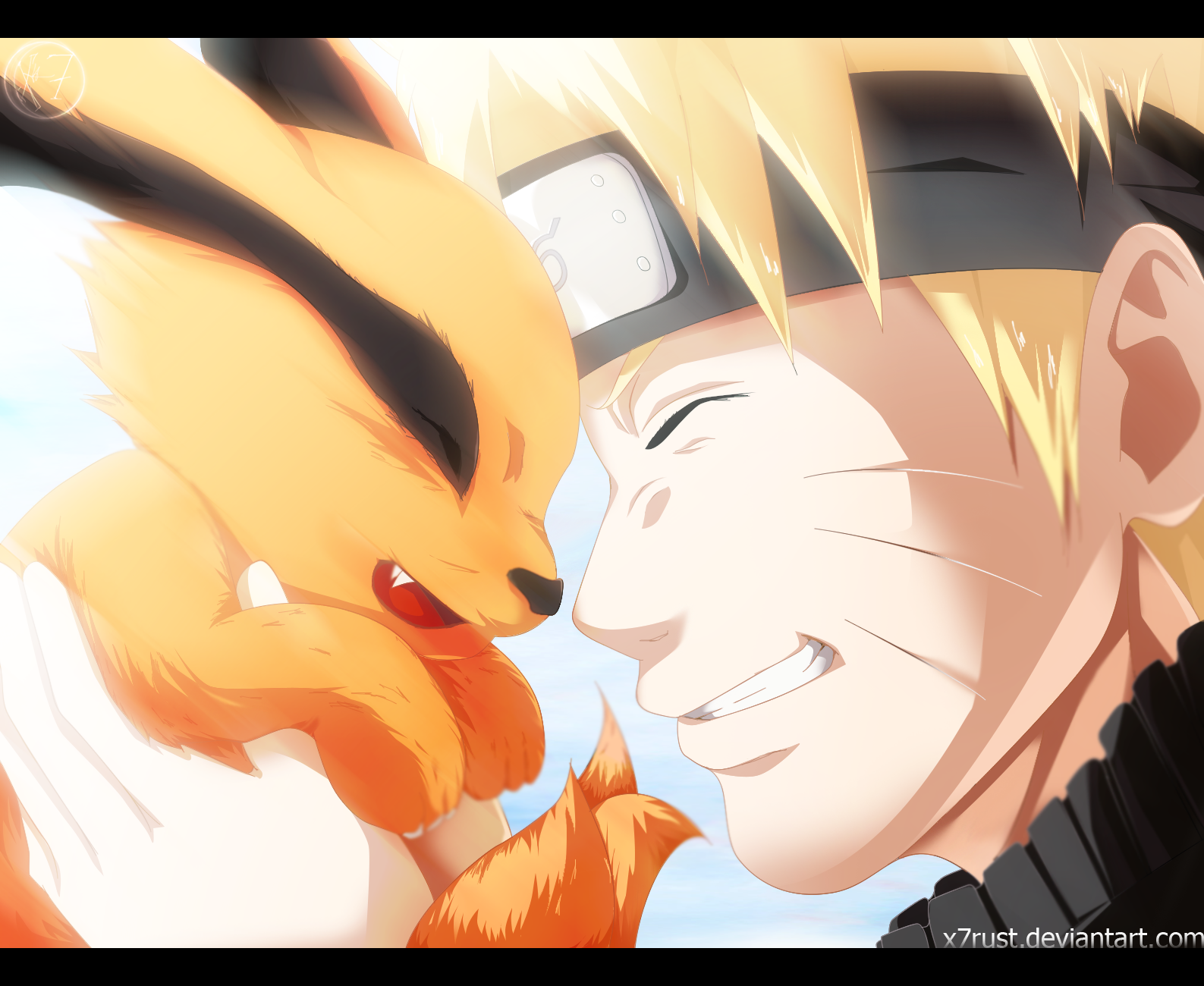 naruto and kyuubi - in color by Drawings-forever on DeviantArt