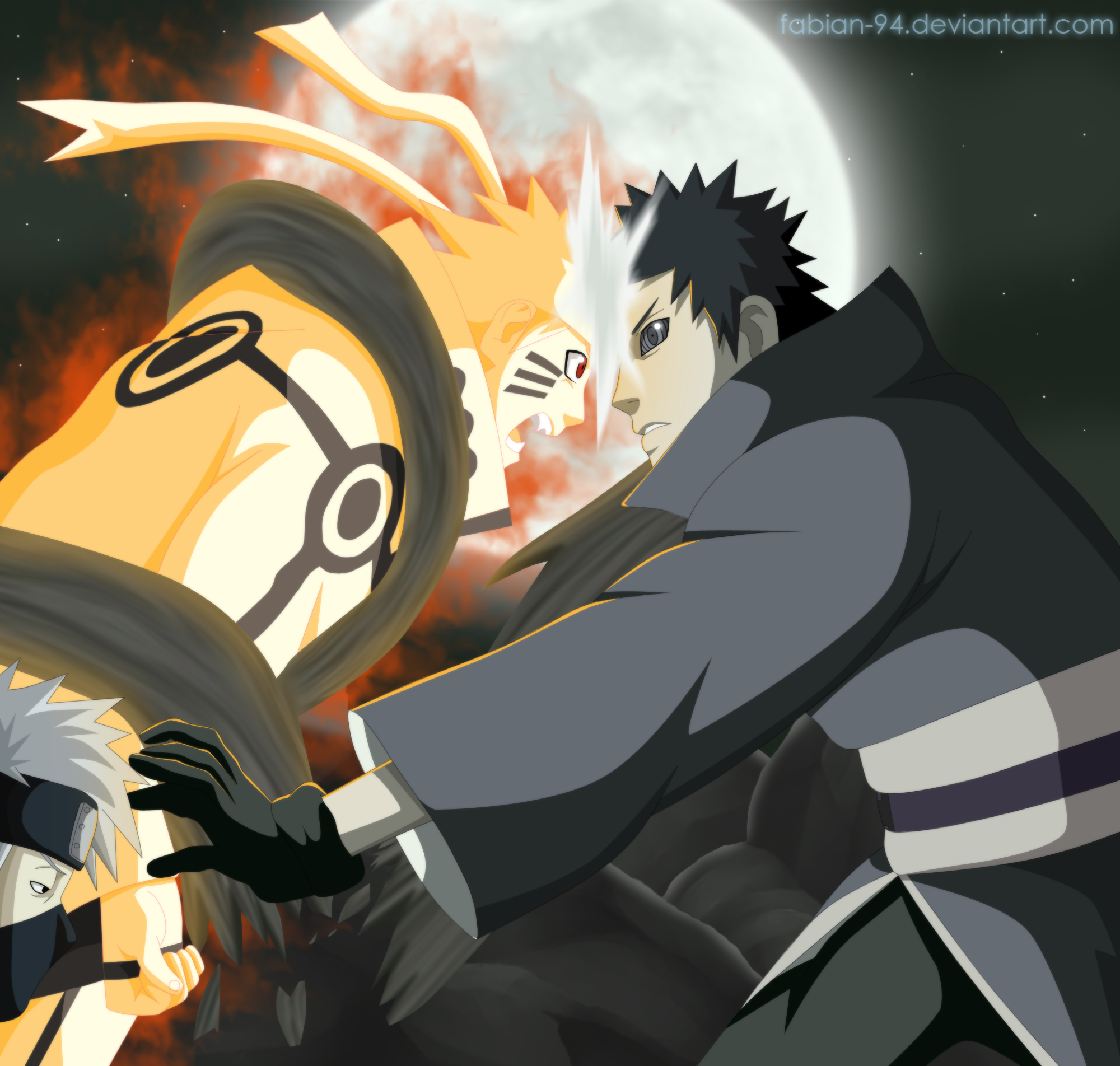 Desenho Naruto e Obito - Manga 612 by llucass on DeviantArt