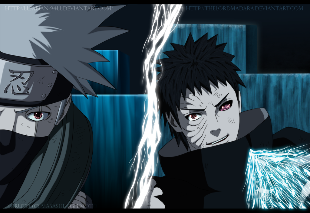 Kakashi vs Obito by w35l3y on DeviantArt