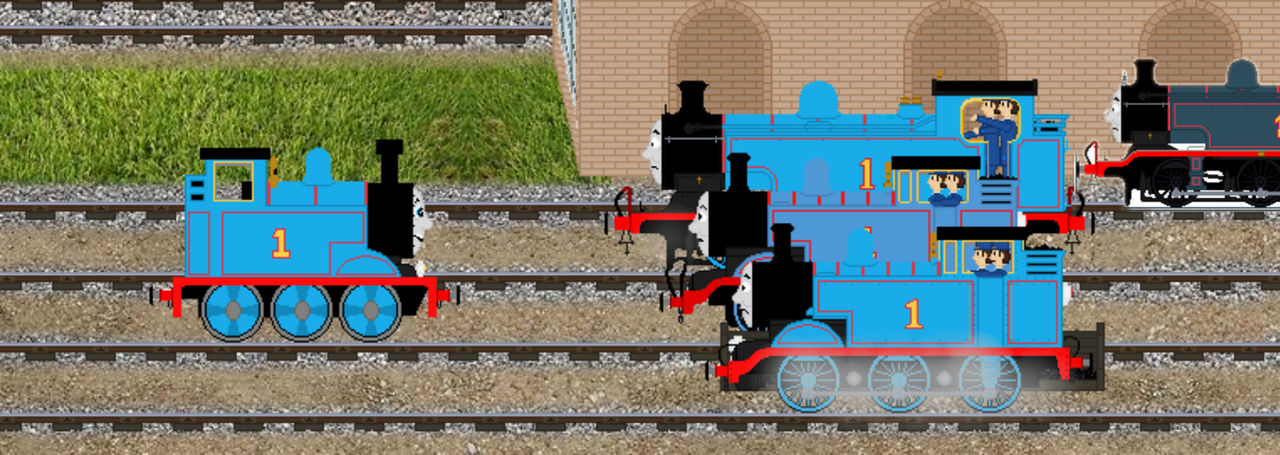 Thomas 2d Animation Four Thomas' meet 2D Thomas by edwardIstheboiAtKnap on DeviantArt