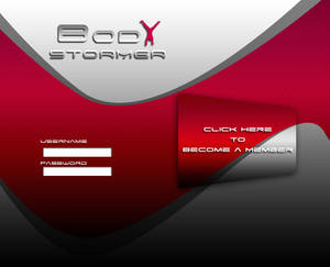 BodyStormer Login Page