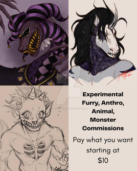 PWYW Furry, Anthro, Monster Comms [PayPal]