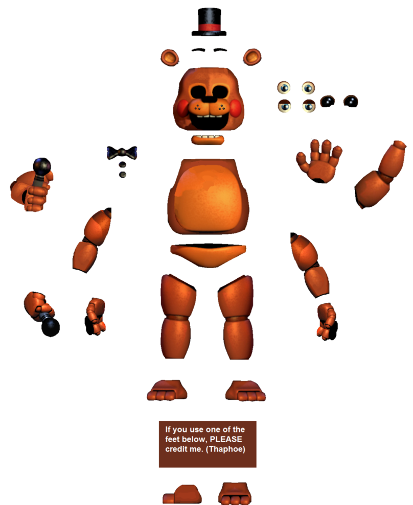 Freddy (FnaF 1) resources by De-activating on DeviantArt