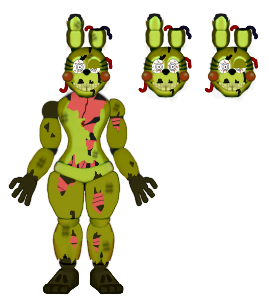 Phantom Toys and Phantom Bonnie (FNAF 3 DLC) by xXxMLGFNAFxXx on