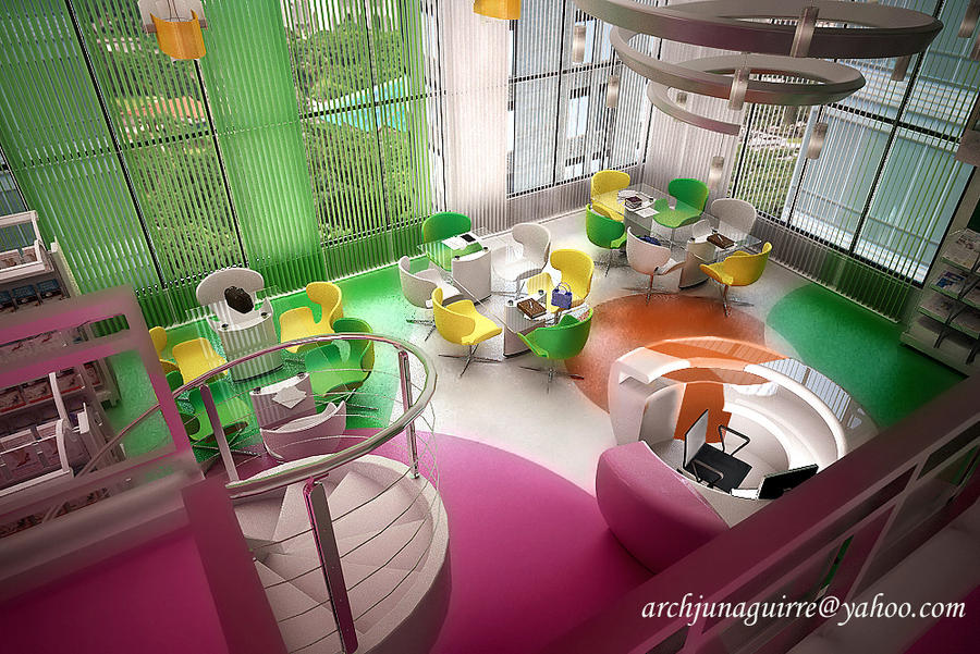 LIBRARY INTERIOR 3 by ARCHJUN on DeviantArt