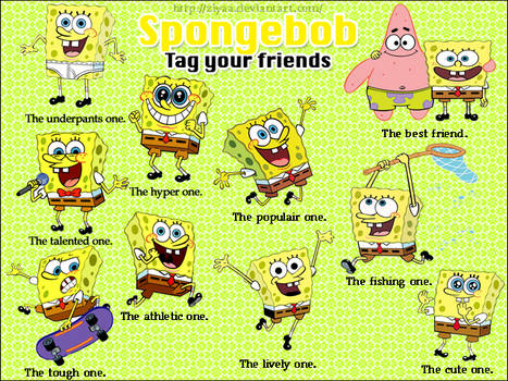 Tag your friends - spongebob