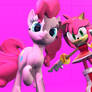 Pinkie Pie and Amy Rose