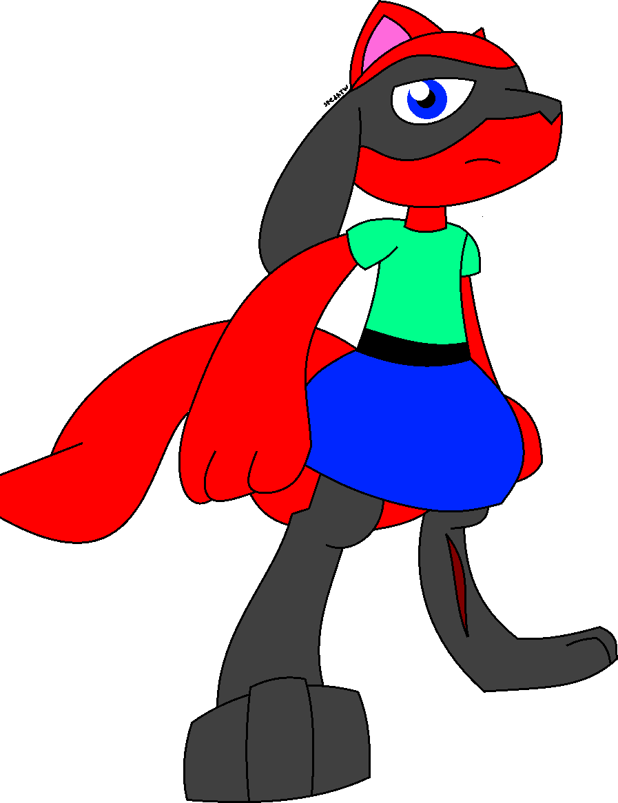 Omega the Red Riolu by SpedaTW on DeviantArt