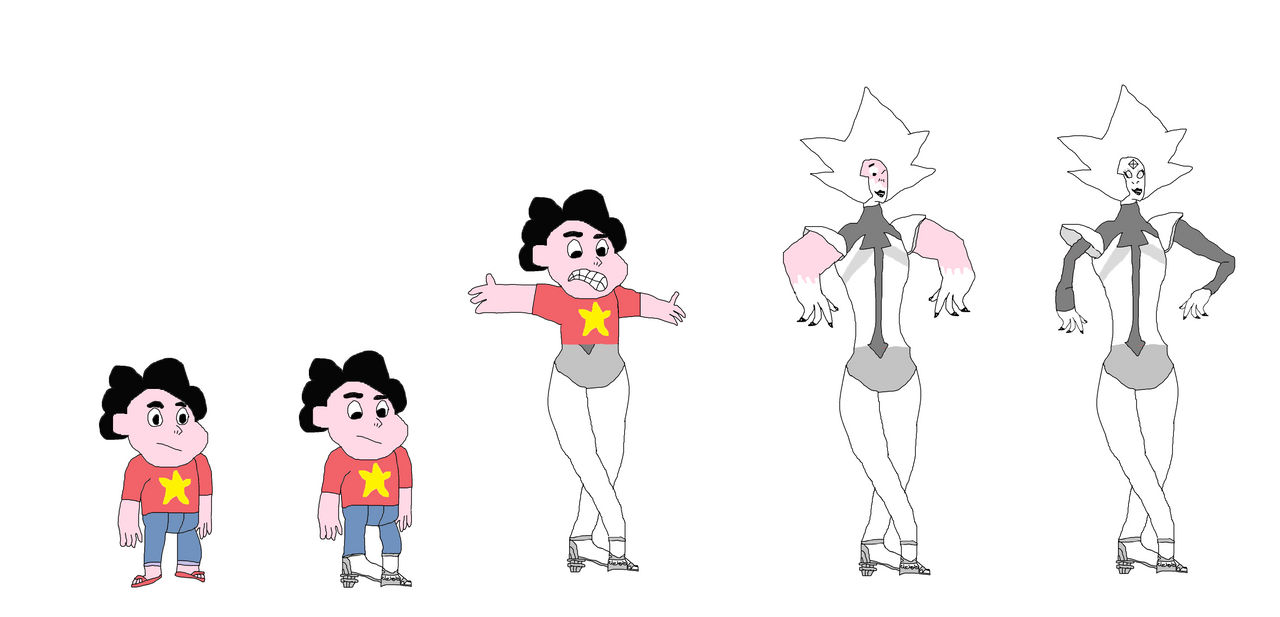 Steven Transforms Steven gets bright by NetBear21 on DeviantArt