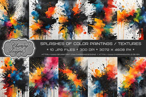 Splashes Of Color Textures Pack