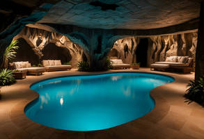 Cave Indoor Pool - Free AI Art