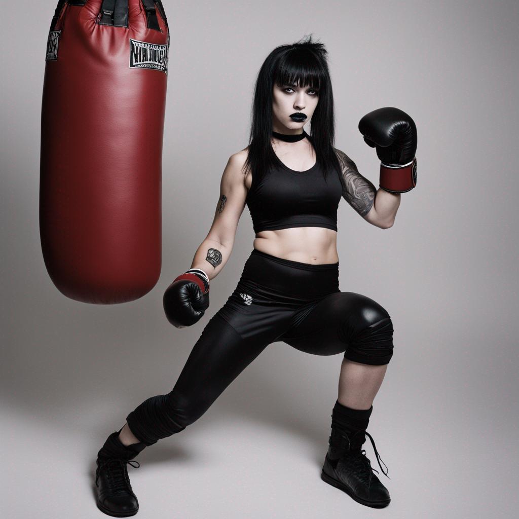 Goth Ufc Female Goth Kickboxer by AstoriaDreaming on DeviantArt