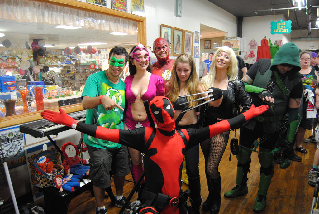 In a Group of Heroes it is ALWAYS about Deadpool by agentpalmer