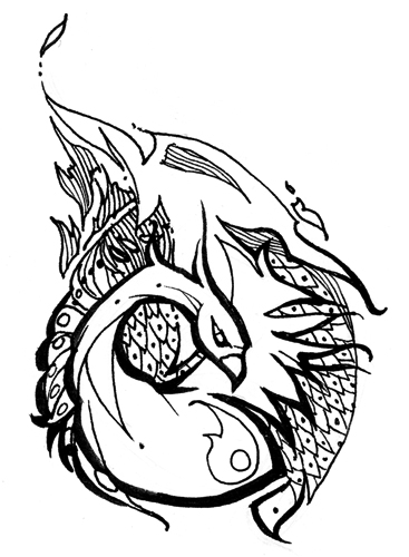 Pheonix tattoo design