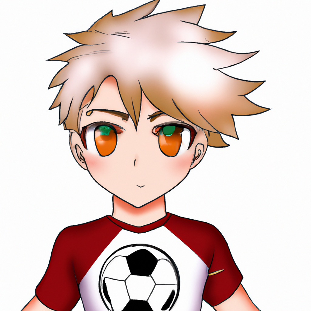 Anime boy wearing soccer uniform by frogfish2008 on DeviantArt