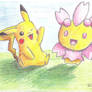 Pikachu and Cherrim