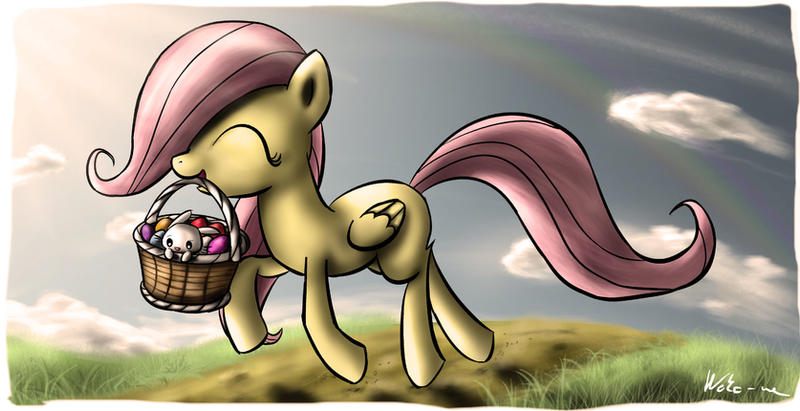 Easter with  Fluttershy